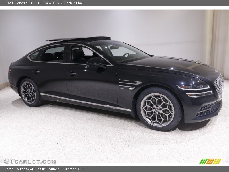 Vik Black / Black 2021 Genesis G80 3.5T AWD