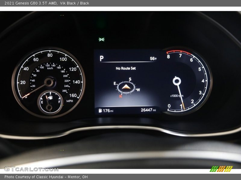 Vik Black / Black 2021 Genesis G80 3.5T AWD