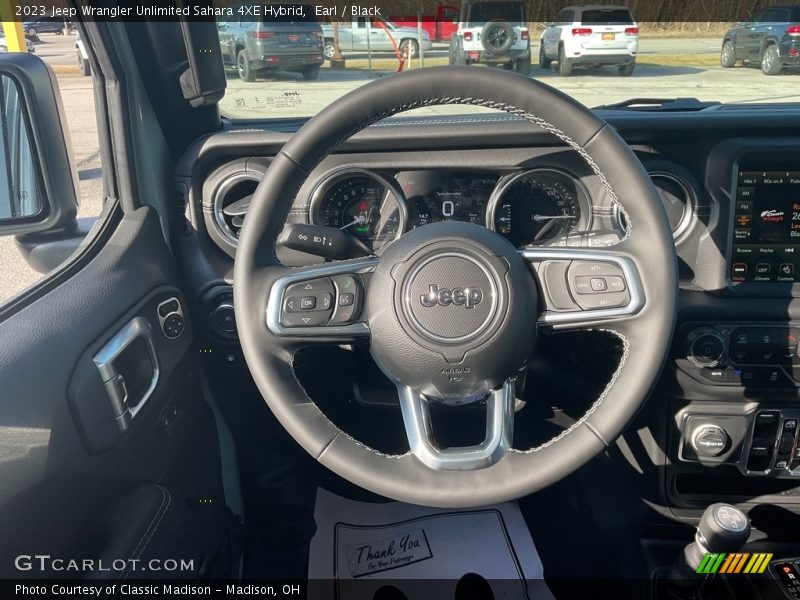 Earl / Black 2023 Jeep Wrangler Unlimited Sahara 4XE Hybrid