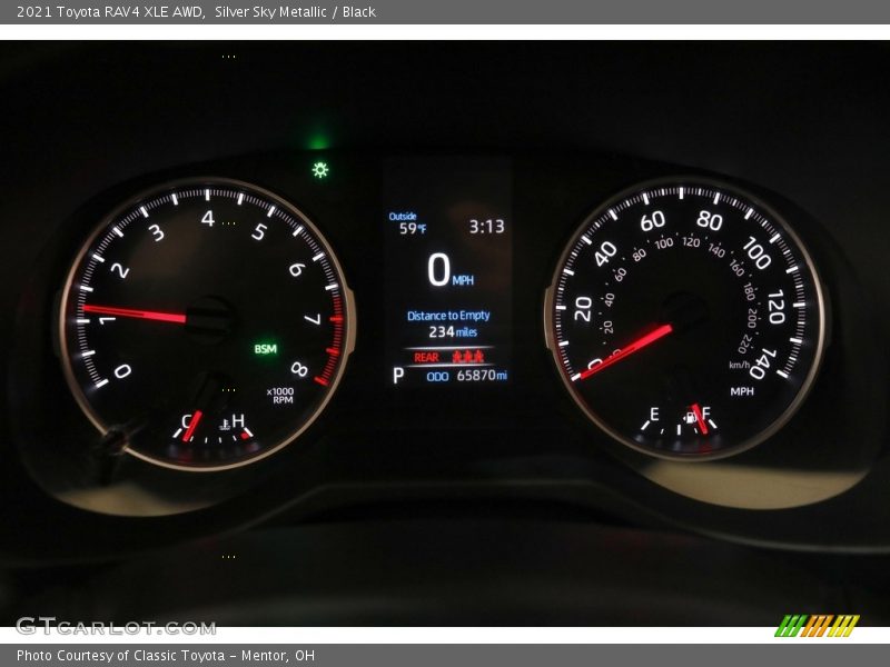 Silver Sky Metallic / Black 2021 Toyota RAV4 XLE AWD
