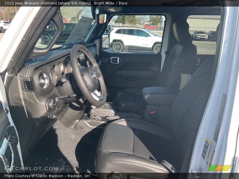 Bright White / Black 2023 Jeep Wrangler Unlimited Sahara 4XE Hybrid