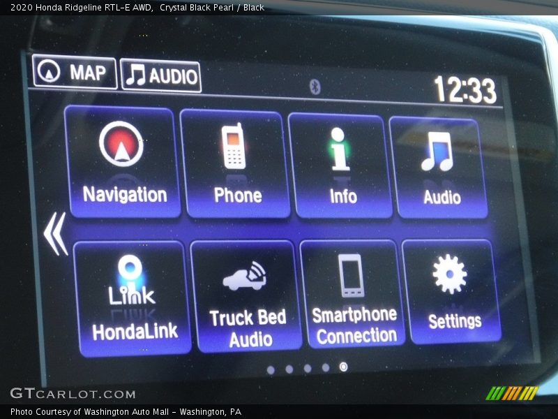 Crystal Black Pearl / Black 2020 Honda Ridgeline RTL-E AWD