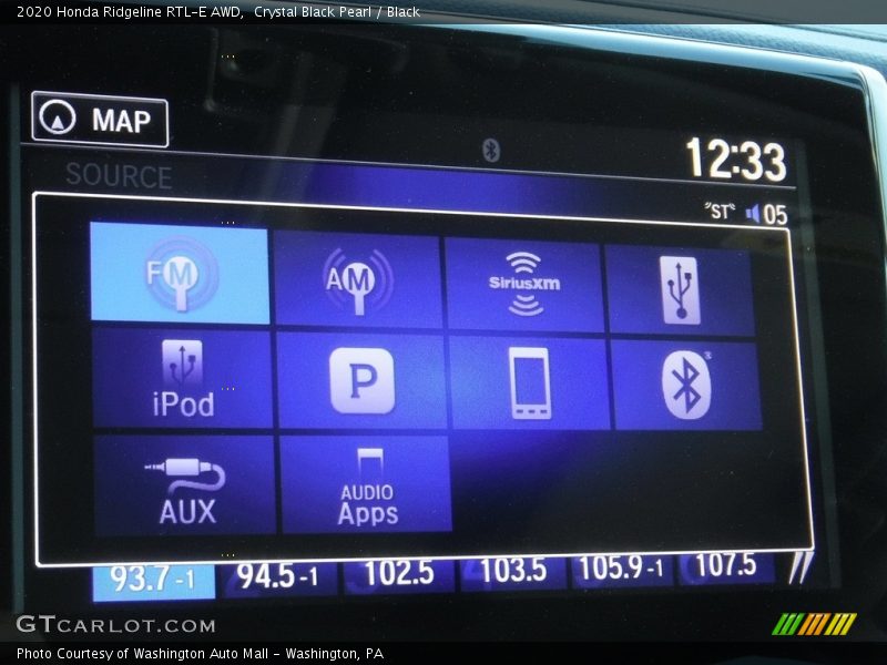 Crystal Black Pearl / Black 2020 Honda Ridgeline RTL-E AWD