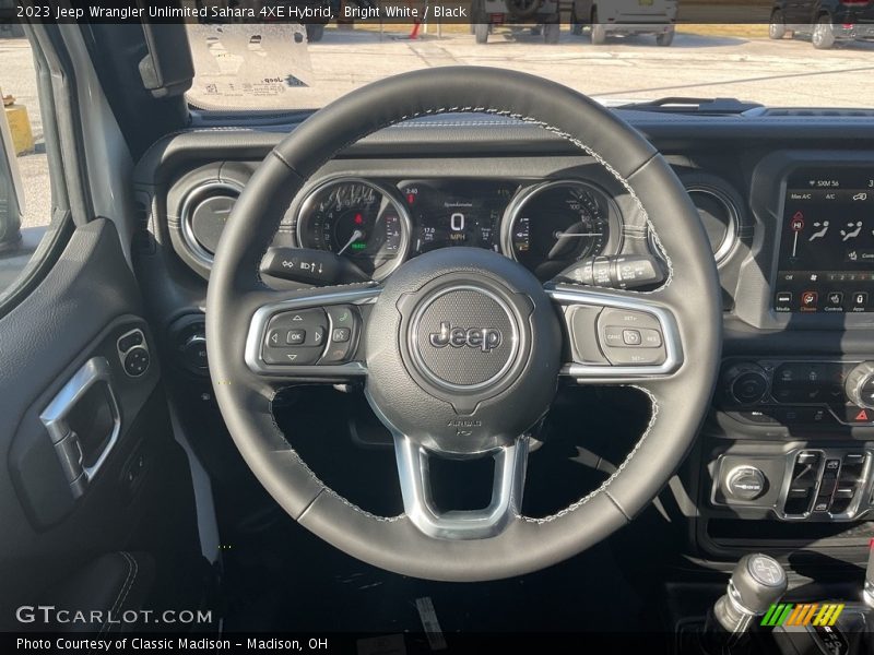 Bright White / Black 2023 Jeep Wrangler Unlimited Sahara 4XE Hybrid