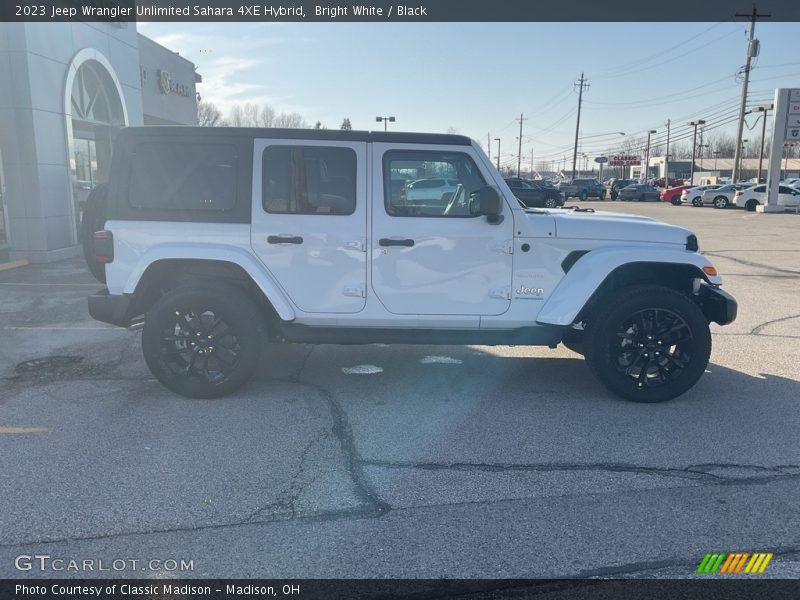 Bright White / Black 2023 Jeep Wrangler Unlimited Sahara 4XE Hybrid