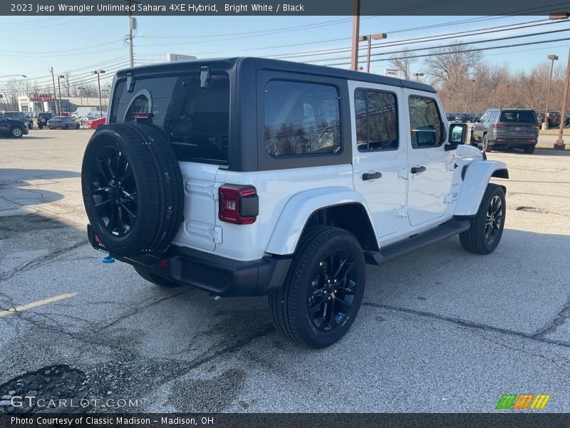 Bright White / Black 2023 Jeep Wrangler Unlimited Sahara 4XE Hybrid