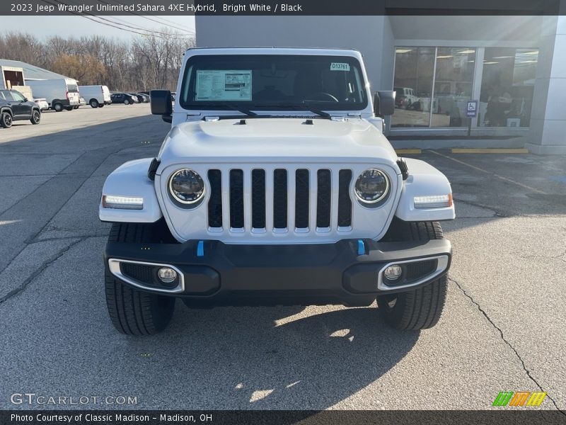 Bright White / Black 2023 Jeep Wrangler Unlimited Sahara 4XE Hybrid
