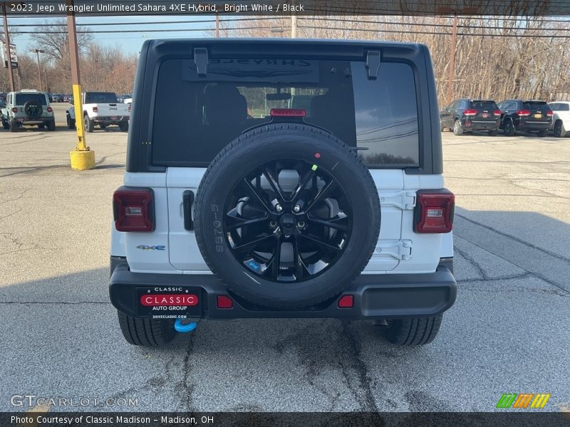 Bright White / Black 2023 Jeep Wrangler Unlimited Sahara 4XE Hybrid