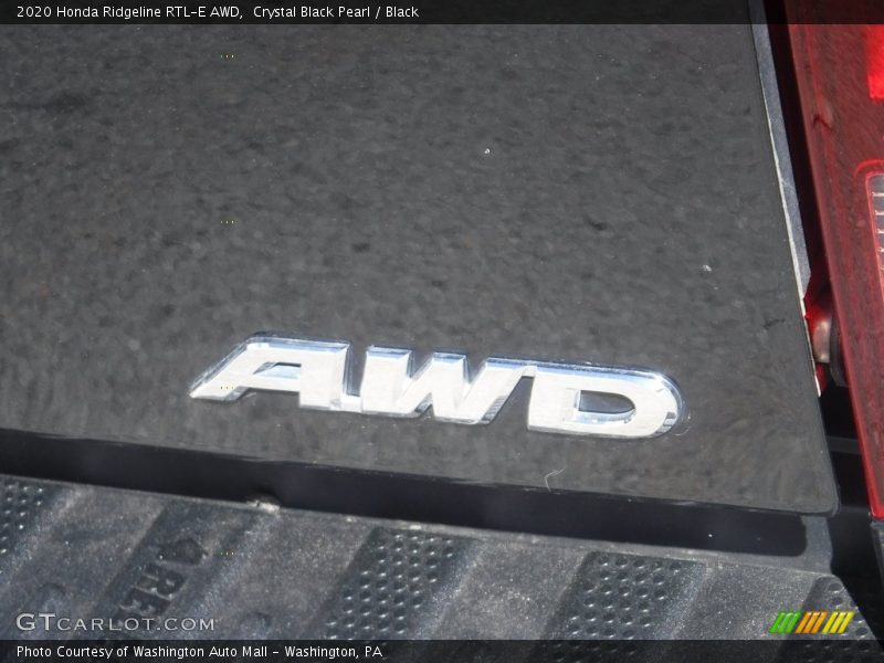 Crystal Black Pearl / Black 2020 Honda Ridgeline RTL-E AWD