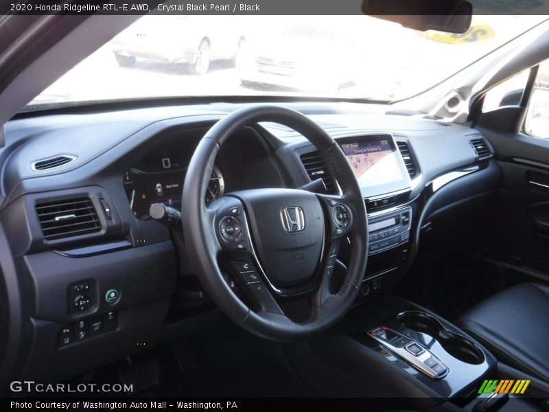 Crystal Black Pearl / Black 2020 Honda Ridgeline RTL-E AWD