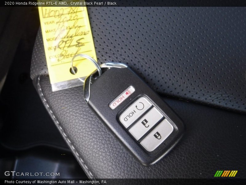 Crystal Black Pearl / Black 2020 Honda Ridgeline RTL-E AWD