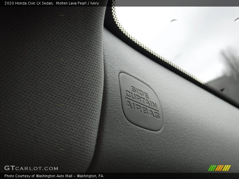 Molten Lava Pearl / Ivory 2020 Honda Civic LX Sedan