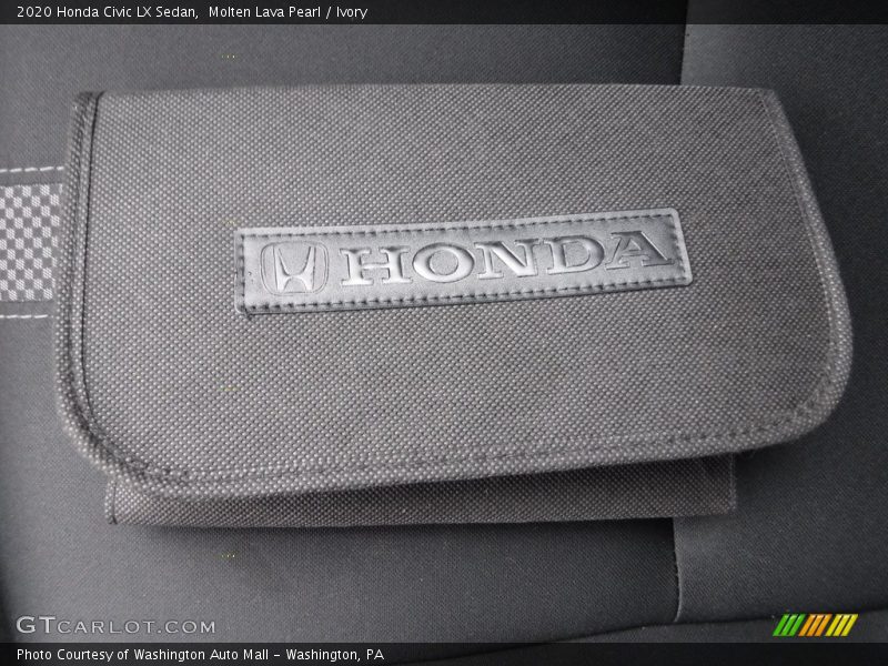 Molten Lava Pearl / Ivory 2020 Honda Civic LX Sedan