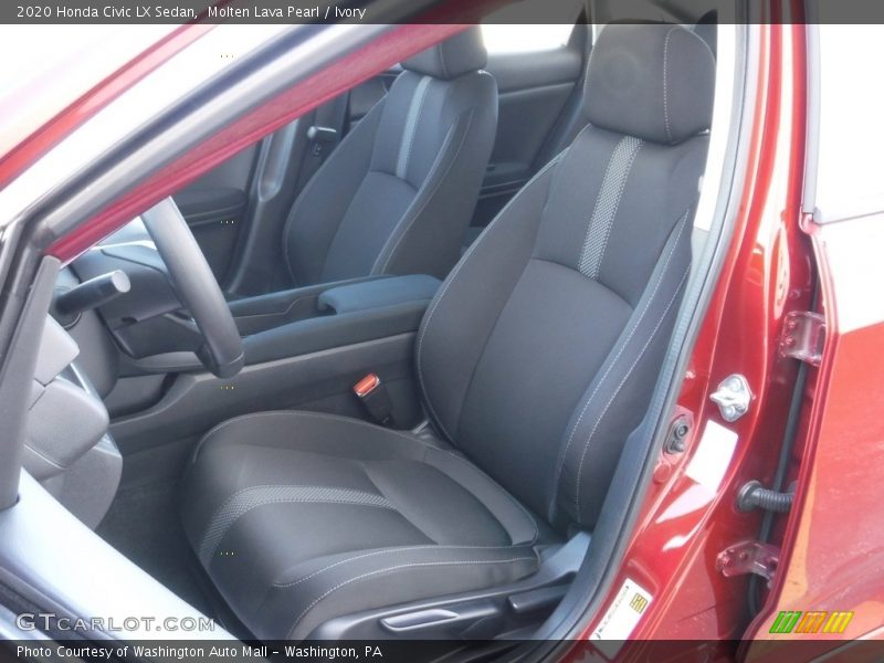 Molten Lava Pearl / Ivory 2020 Honda Civic LX Sedan