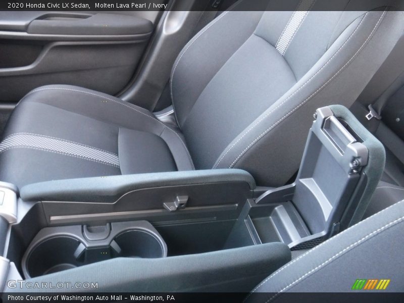Molten Lava Pearl / Ivory 2020 Honda Civic LX Sedan