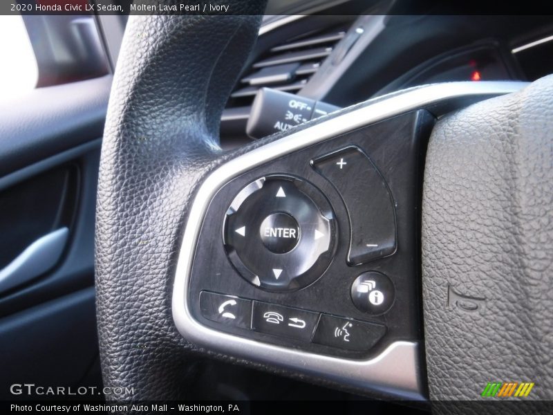 Molten Lava Pearl / Ivory 2020 Honda Civic LX Sedan