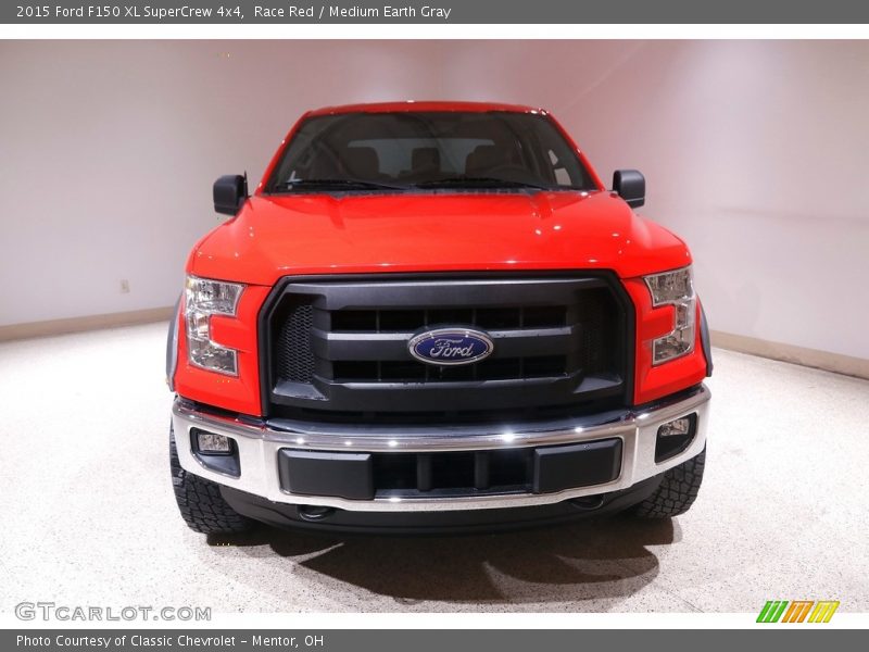 Race Red / Medium Earth Gray 2015 Ford F150 XL SuperCrew 4x4