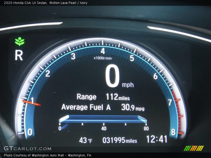 Molten Lava Pearl / Ivory 2020 Honda Civic LX Sedan