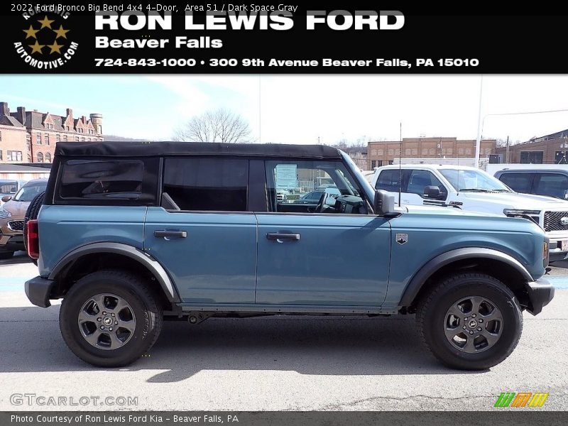 Area 51 / Dark Space Gray 2022 Ford Bronco Big Bend 4x4 4-Door