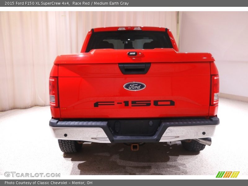 Race Red / Medium Earth Gray 2015 Ford F150 XL SuperCrew 4x4