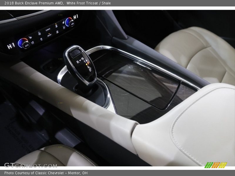 White Frost Tricoat / Shale 2018 Buick Enclave Premium AWD