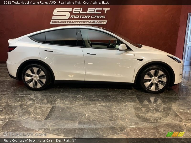 Pearl White Multi-Coat / White/Black 2022 Tesla Model Y Long Range AWD