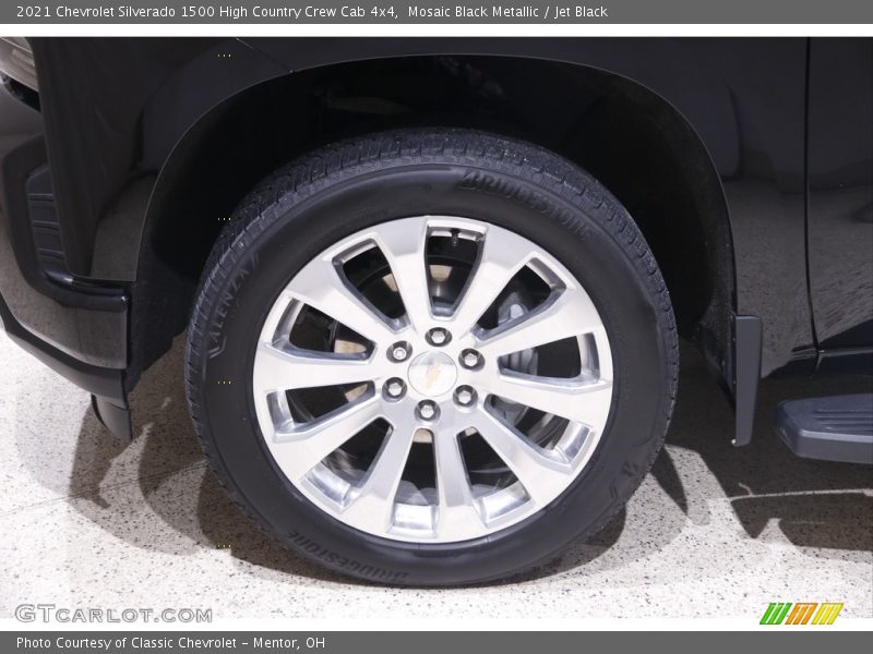Mosaic Black Metallic / Jet Black 2021 Chevrolet Silverado 1500 High Country Crew Cab 4x4