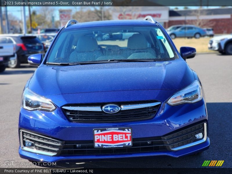 Ocean Blue Pearl / Ivory 2023 Subaru Impreza Limited 5-Door