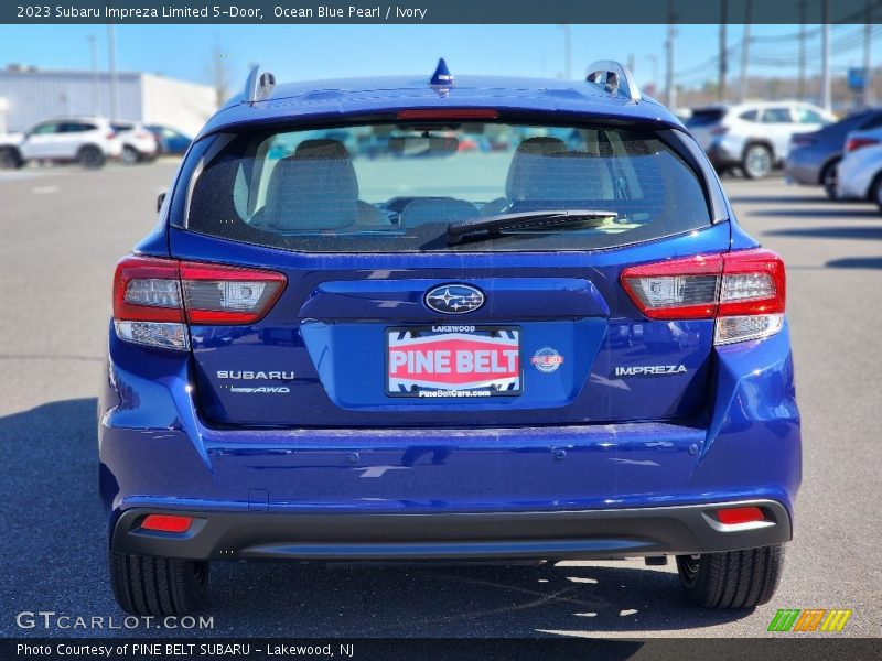 Ocean Blue Pearl / Ivory 2023 Subaru Impreza Limited 5-Door