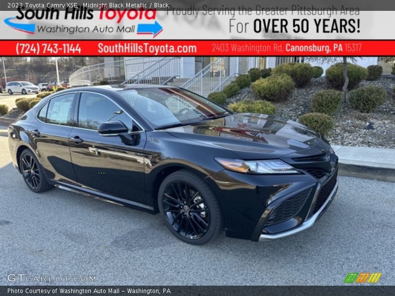 Midnight Black Metallic / Black 2023 Toyota Camry XSE