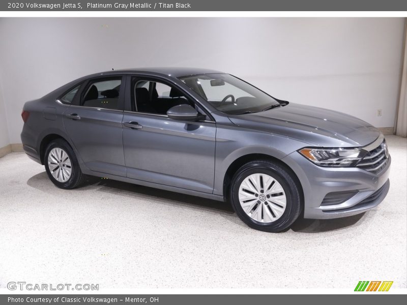 Platinum Gray Metallic / Titan Black 2020 Volkswagen Jetta S