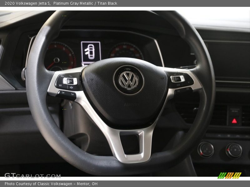 Platinum Gray Metallic / Titan Black 2020 Volkswagen Jetta S