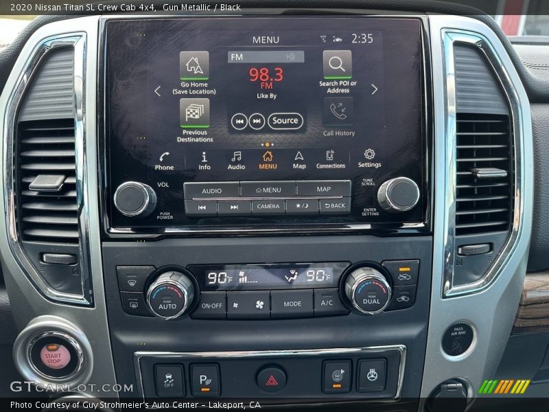 Controls of 2020 Titan SL Crew Cab 4x4