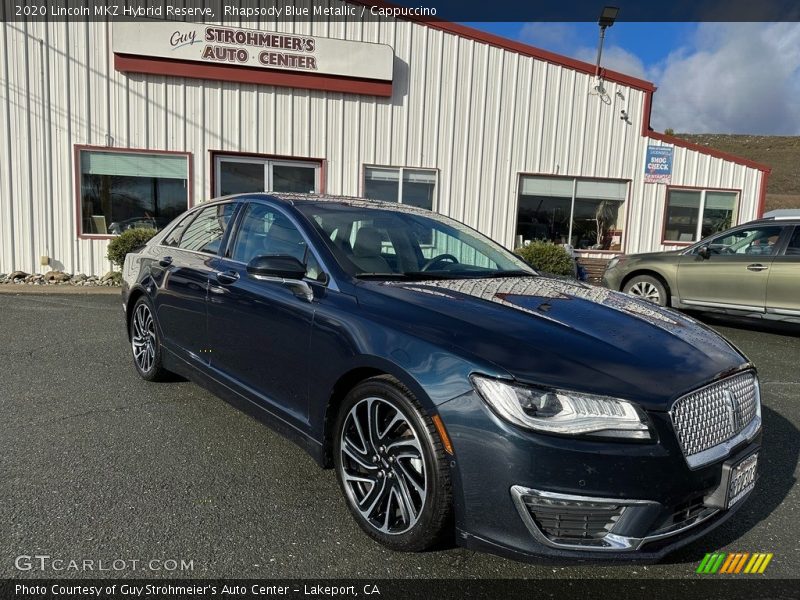 Rhapsody Blue Metallic / Cappuccino 2020 Lincoln MKZ Hybrid Reserve