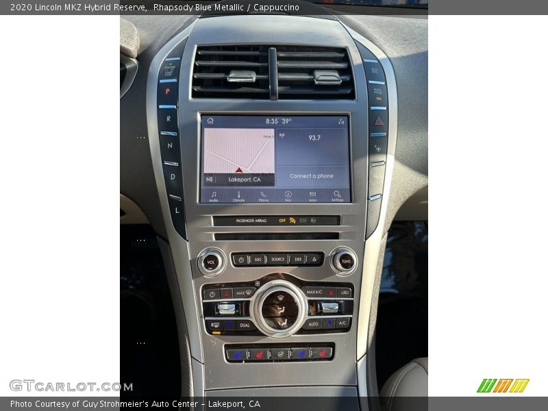 Rhapsody Blue Metallic / Cappuccino 2020 Lincoln MKZ Hybrid Reserve