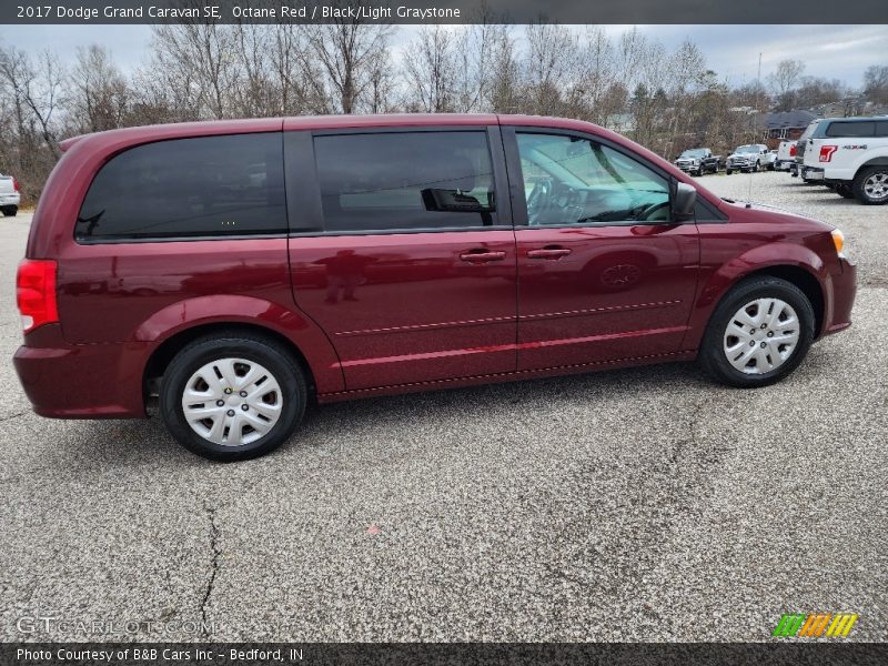 Octane Red / Black/Light Graystone 2017 Dodge Grand Caravan SE