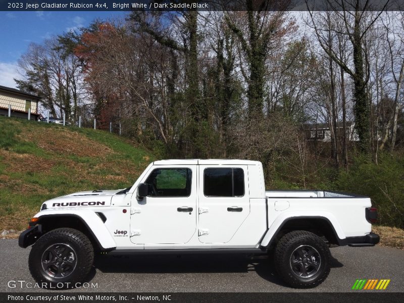 Bright White / Dark Saddle/Black 2023 Jeep Gladiator Rubicon 4x4