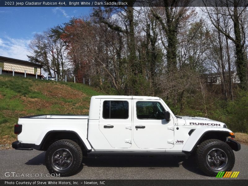 Bright White / Dark Saddle/Black 2023 Jeep Gladiator Rubicon 4x4