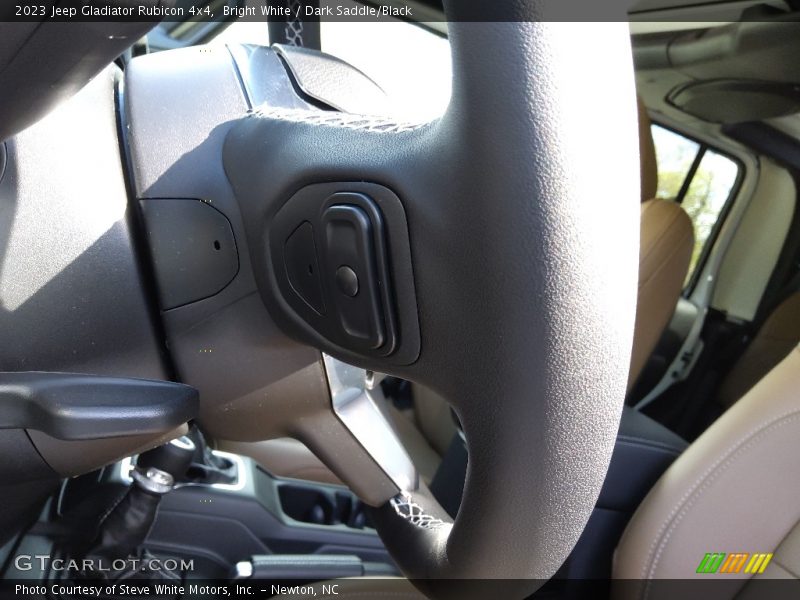 Bright White / Dark Saddle/Black 2023 Jeep Gladiator Rubicon 4x4
