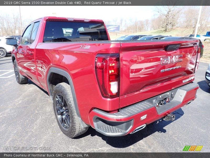 Red Quartz Tintcoat / Jet Black 2019 GMC Sierra 1500 Elevation Double Cab 4WD