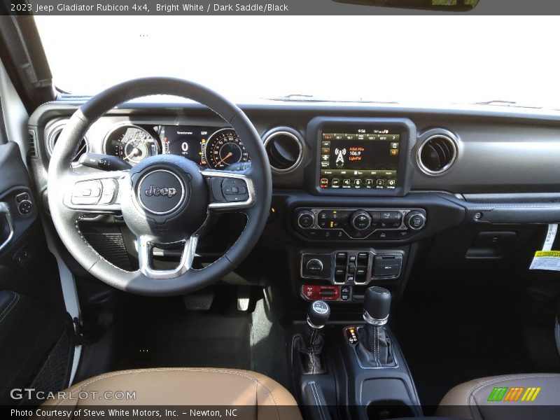 Bright White / Dark Saddle/Black 2023 Jeep Gladiator Rubicon 4x4