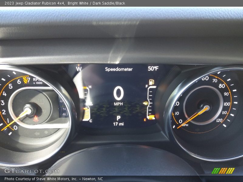 Bright White / Dark Saddle/Black 2023 Jeep Gladiator Rubicon 4x4