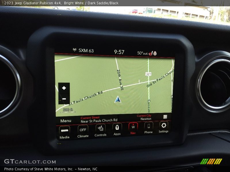 Bright White / Dark Saddle/Black 2023 Jeep Gladiator Rubicon 4x4