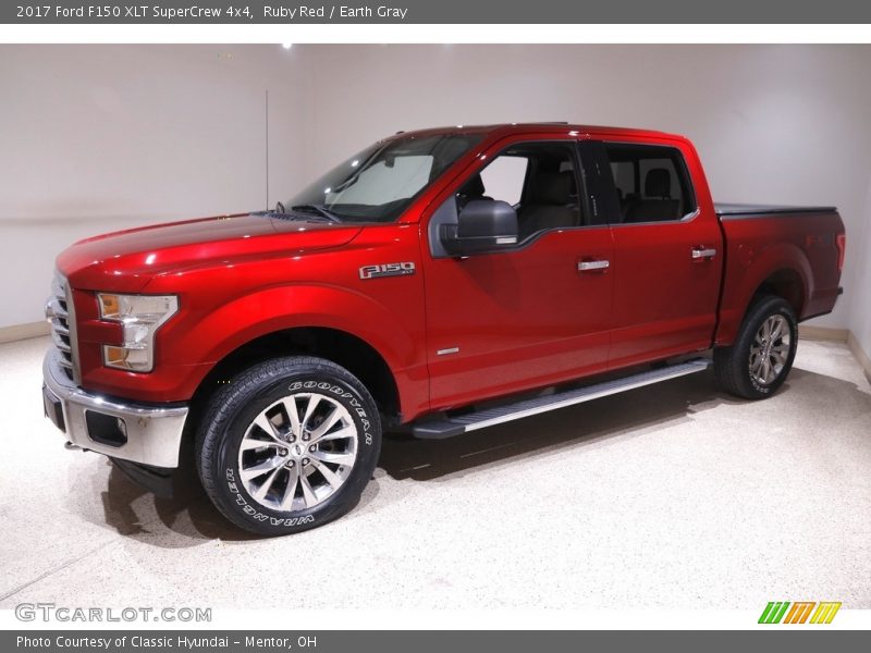 Ruby Red / Earth Gray 2017 Ford F150 XLT SuperCrew 4x4