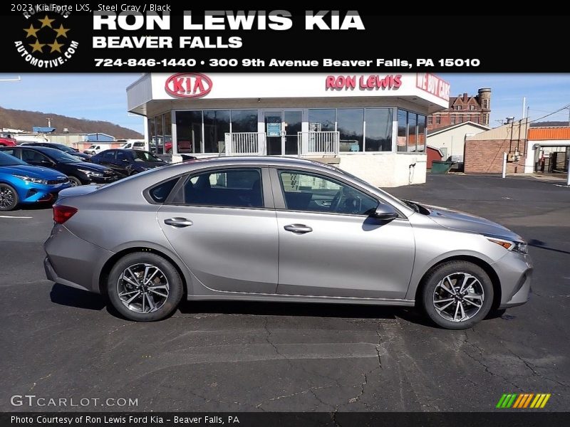 Steel Gray / Black 2023 Kia Forte LXS