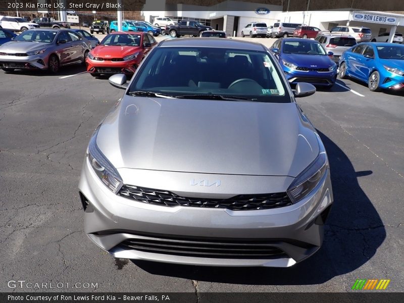 Steel Gray / Black 2023 Kia Forte LXS