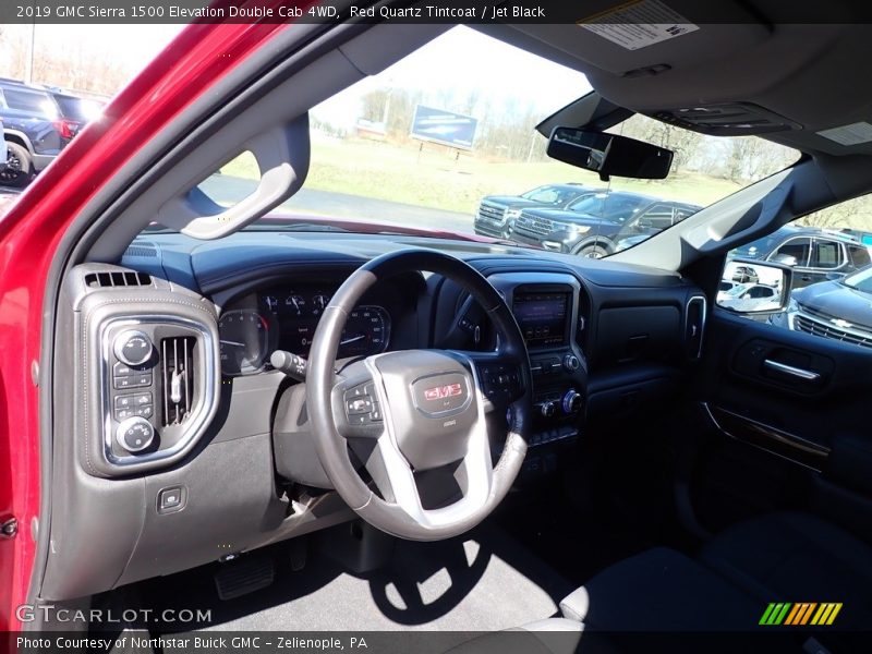 Red Quartz Tintcoat / Jet Black 2019 GMC Sierra 1500 Elevation Double Cab 4WD