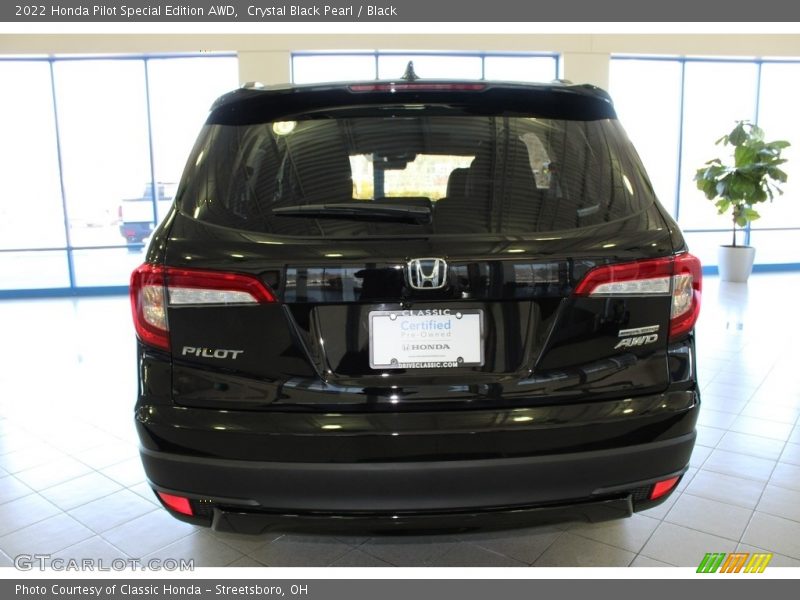 Crystal Black Pearl / Black 2022 Honda Pilot Special Edition AWD