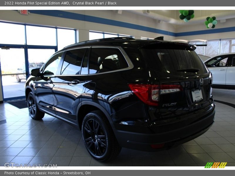 Crystal Black Pearl / Black 2022 Honda Pilot Special Edition AWD