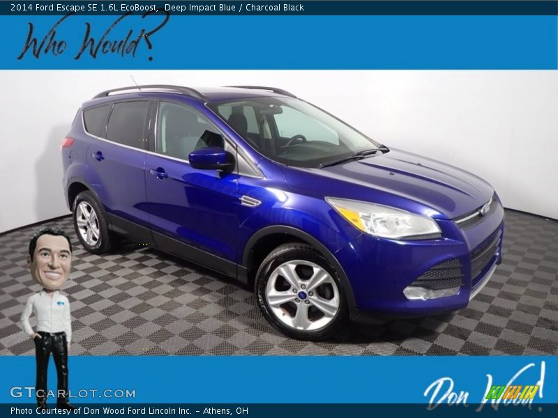 Deep Impact Blue / Charcoal Black 2014 Ford Escape SE 1.6L EcoBoost